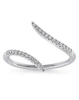 Gabriel & Co. White Gold Bypass Open Diamond Ring - Skeie's Jewelers