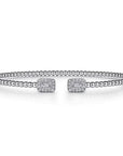 Gabriel & Co. White Gold Diamond Open Cuff Bangle - Skeie's Jewelers