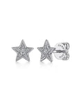 14K White Gold Diamond Star Stud Earrings - Skeie's Jewelers