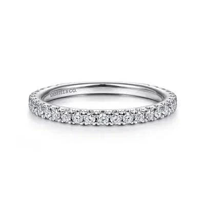 Gabriel & Co. White Gold Stackable Diamond Ring - Skeie's Jewelers