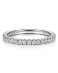 Gabriel & Co. White Gold Stackable Diamond Ring - Skeie's Jewelers