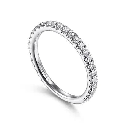Gabriel & Co. White Gold Stackable Diamond Ring - Skeie's Jewelers