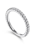 Gabriel & Co. White Gold Stackable Diamond Ring - Skeie's Jewelers