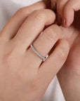 Gabriel & Co. White Gold Stackable Diamond Ring - Skeie's Jewelers