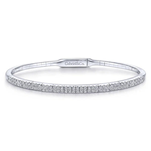 Gabriel & Co. Two Row Diamond Bangle