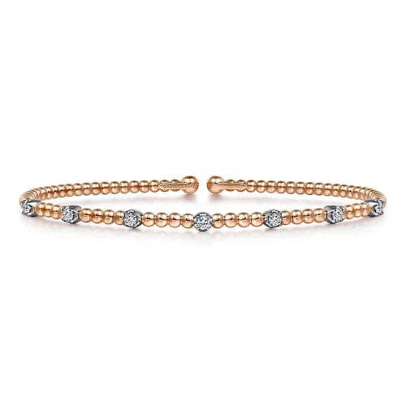 Gabriel & Co. Diamond Station Bujukan Cuff Bracelet