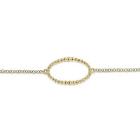 Gabriel & Co. Yellow Chain Bracelet with Beaded Oval Link Stations - Skeie's Jewelers