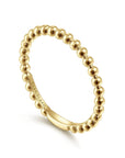 Gabriel&Co Gold Beaded Stacking Ring