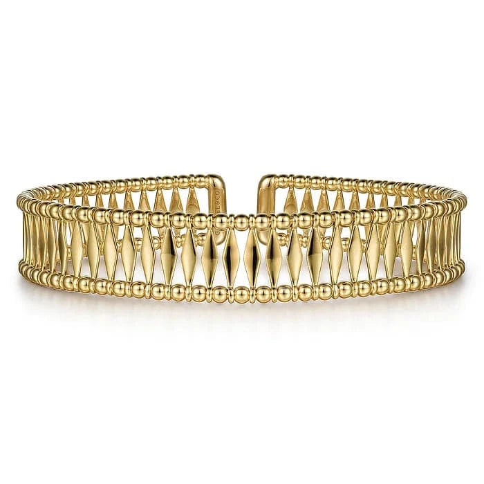 Gabriel & Co. Gold Bujukan Cuff Bracelet - Skeie's Jewelers