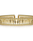 Gabriel & Co. Gold Bujukan Cuff Bracelet - Skeie's Jewelers