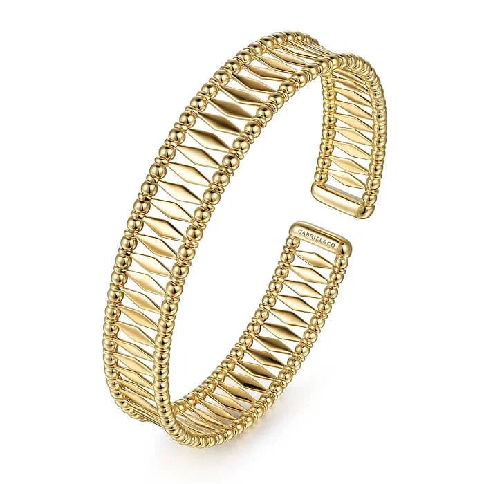 Gabriel & Co. Gold Bujukan Cuff Bracelet - Skeie's Jewelers
