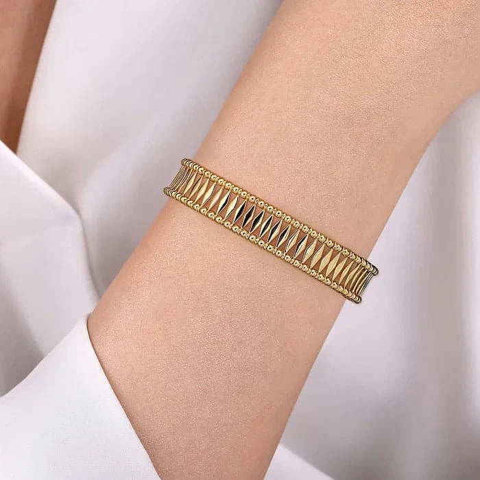 Gabriel & Co. Gold Bujukan Cuff Bracelet - Skeie's Jewelers