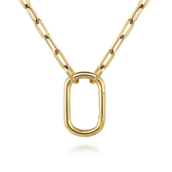 Gabriel & Co. Chain Necklace with Rectangle Drop