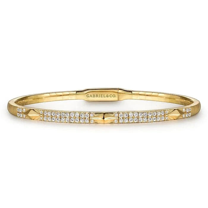 Gabriel & Co. Pyramid Rhombus Station Bangle