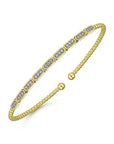 Gabriel & Co. Yellow Gold Diamond Bangle - Skeie's Jewelers