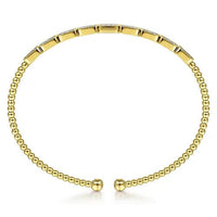 Gabriel & Co. Yellow Gold Diamond Bangle - Skeie's Jewelers