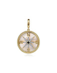 Gabriel & Co. Diamond Blue Sapphire Compass Medallion Pendant - Skeie's Jewelers