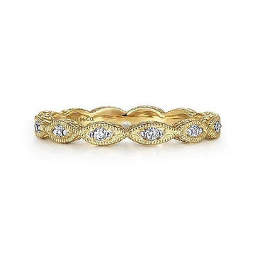 Gabriel & Co. Yellow Gold Diamond Bujukan Marquise Station Ring - Skeie's Jewelers
