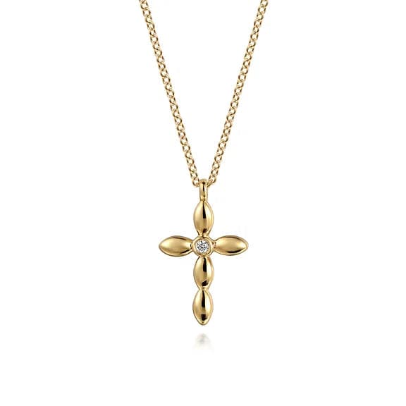 Gabriel &amp; Co. Diamond Cross Necklace - Skeie's Jewelers