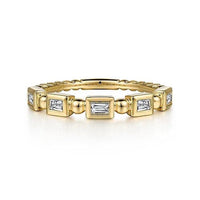 Gabriel & Co. Yellow Gold Diamond Geometric Ring - Skeie's Jewelers