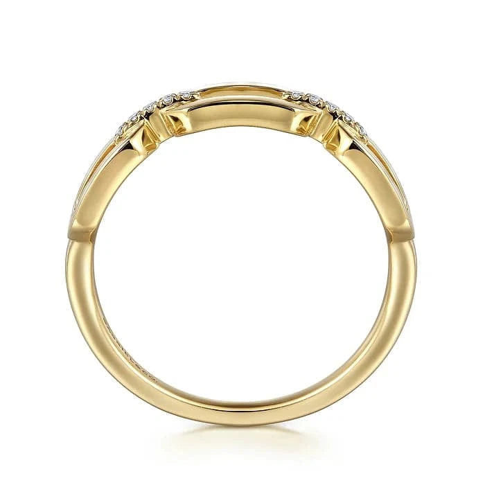 Gabriel & Co. Diamond Link Chain Ladies Ring - Skeie's Jewelers