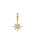 Gabriel & Co. 14k Yellow Gold Diamond Star Pendant - Skeie's Jewelers