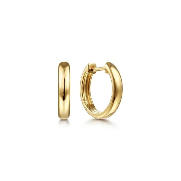 Gabriel & Co. Yellow Gold Huggie Earrings - Skeie's Jewelers