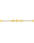 Gabriel & Co. 14k Yellow Gold Rhombus Station Bracelet - Skeie's Jewelers