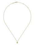 Gabriel & Co. 14K Yellow Gold Round Diamond Pendant Necklace - Skeie's Jewelers