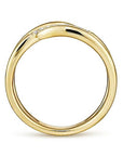 Gabriel & Co. Yellow Gold Split Shank Pave Diamond Wrap Ring - Skeie's Jewelers