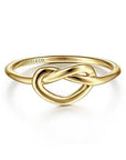 Gabriel & Co. Yellow Gold Twisted Heart Pretzel Ring - Skeie's Jewelers