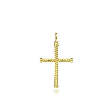 Gabriel & Co. Twisted Cross Pendant - Skeie's Jewelers