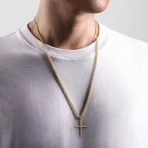 Gabriel &amp; Co. Twisted Cross Pendant - Skeie's Jewelers