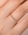 Gabriel & Co. Yellow Gold Twisted Rope Stackable Ring