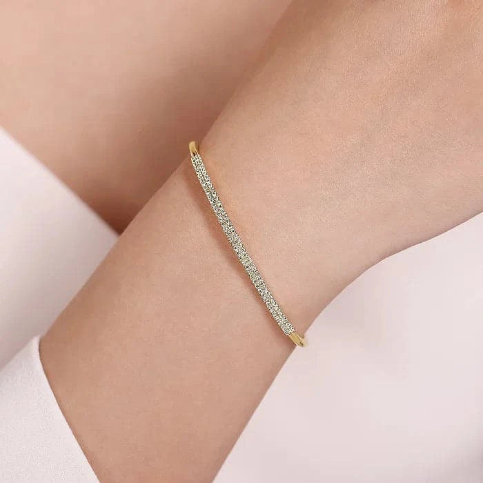 Gabriel & Co. Two Row Diamond Bangle