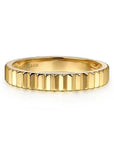 Gabriel & Co. Gold Fluted Stackable Ring - Skeie's Jewelers