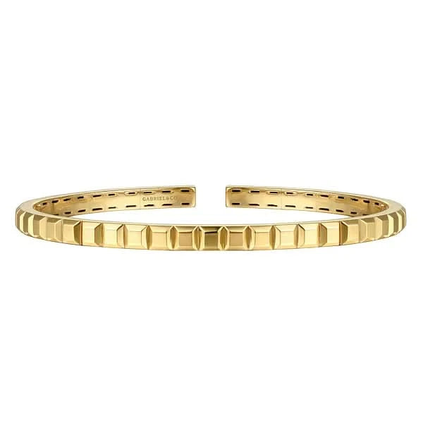 Gabriel & Co. Plain Gold Split Bracelet - Skeie's Jewelers