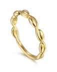 Gabriel & Co Gold Braided Twist Band