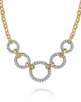Gabriel & Co. Diamond Circles Chain Necklace - Skeie's Jewelers