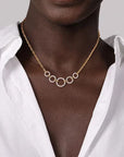 Gabriel & Co. Diamond Circles Chain Necklace - Skeie's Jewelers