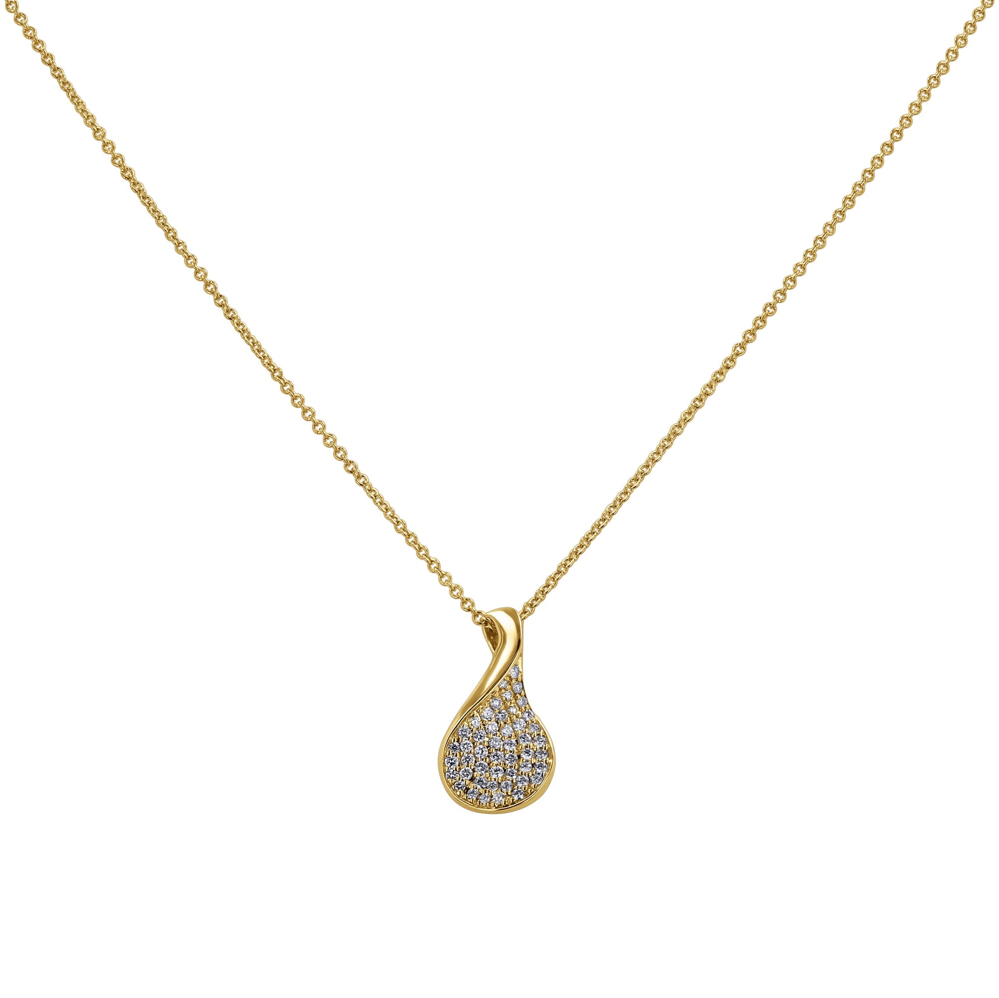14k Yellow Gold Pave Pendant by Zeghani - Skeie's Jewelers