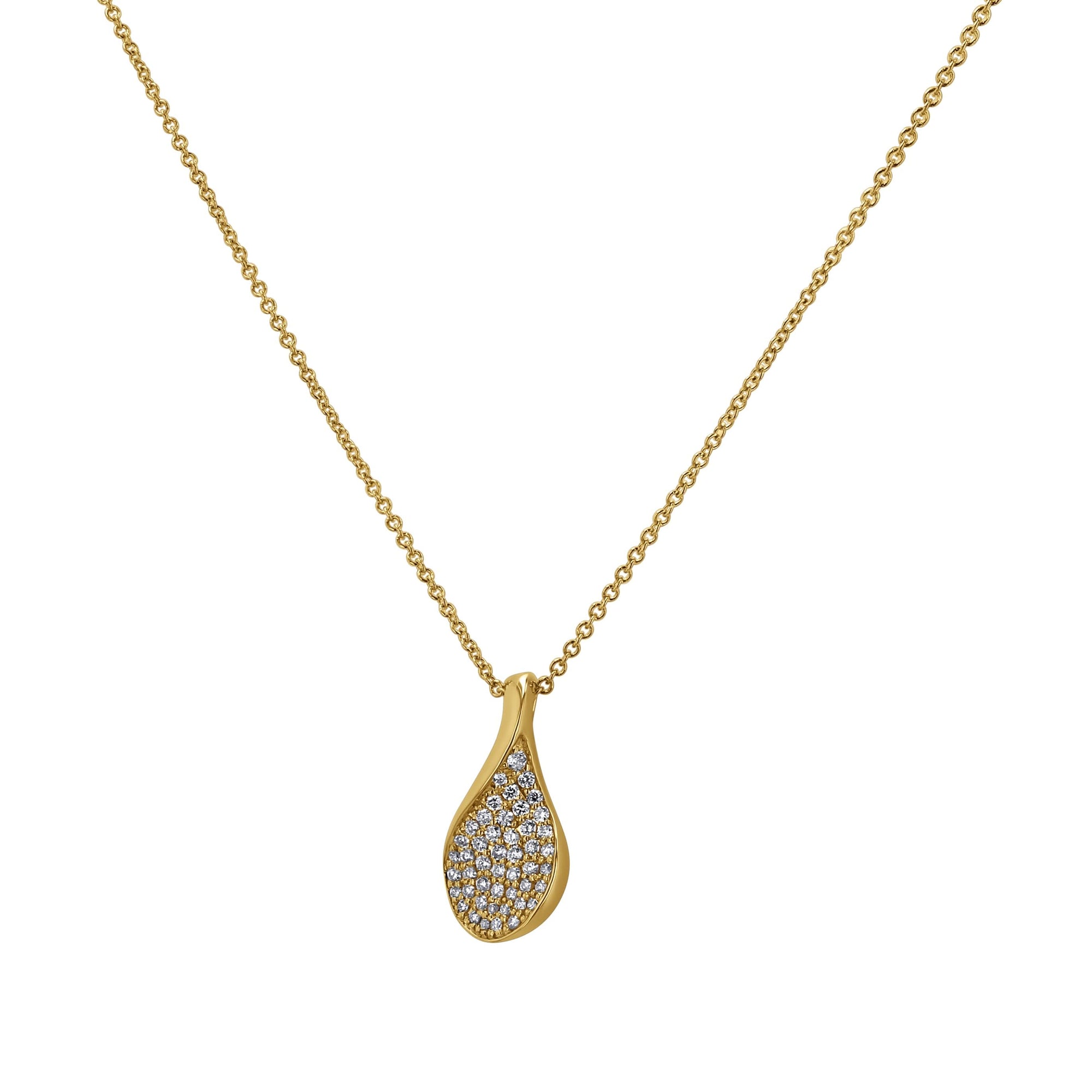 14k Yellow Gold Pave Pendant by Zeghani - Skeie's Jewelers