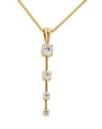 Graduated Diamond Bar Pendant - Skeie's Jewelers