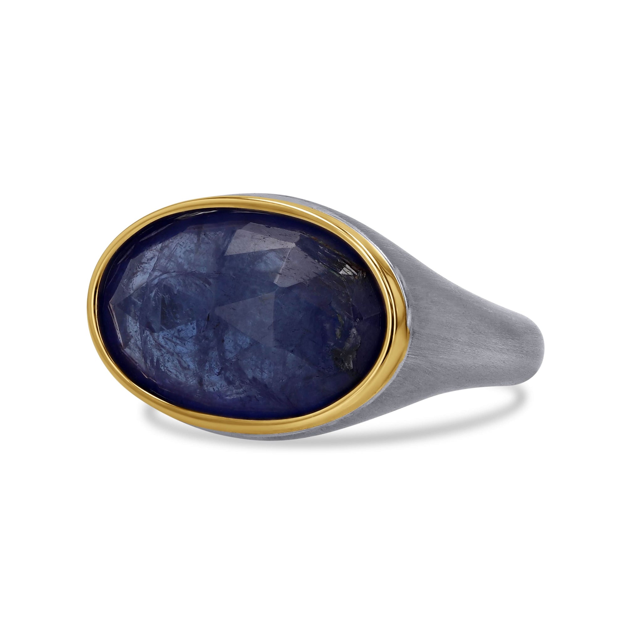 Tanzanite Gem Drop Signet Ring - Skeie's Jewelers