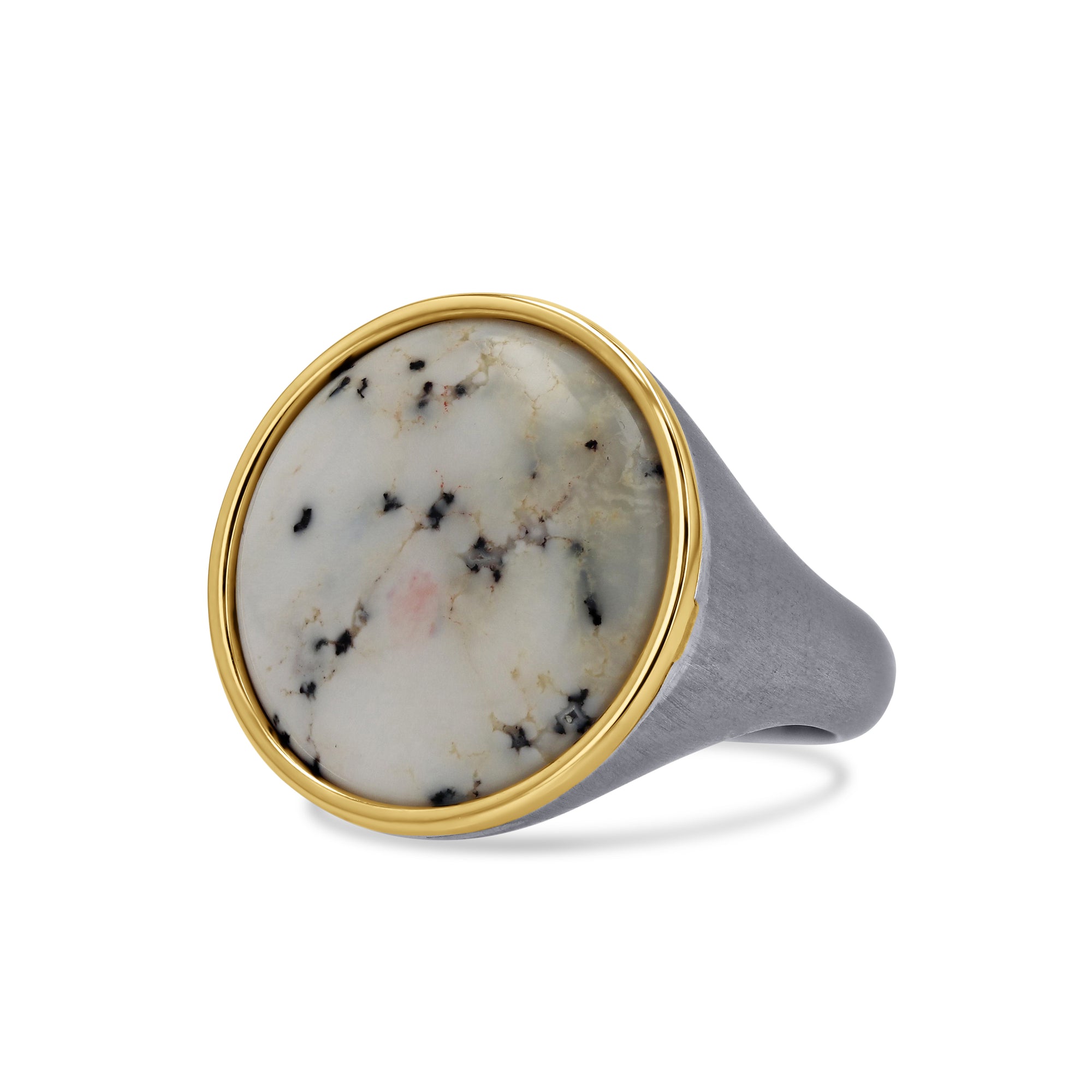 Round Opal Gem Drop Signet Ring - Skeie's Jewelers