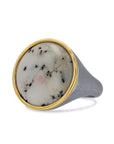 Round Opal Gem Drop Signet Ring - Skeie's Jewelers