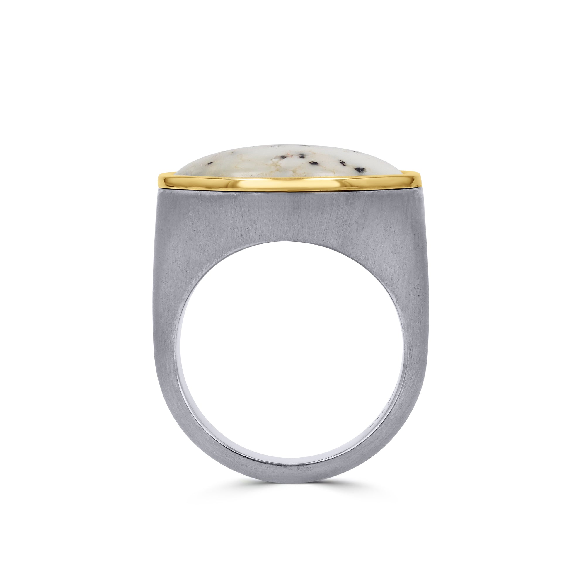 Round Opal Gem Drop Signet Ring - Skeie's Jewelers