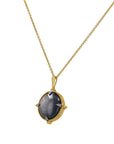 Skeie's Jewelers 14k Yellow Gold Blue Sapphire Pendant - Skeie's Jewelers