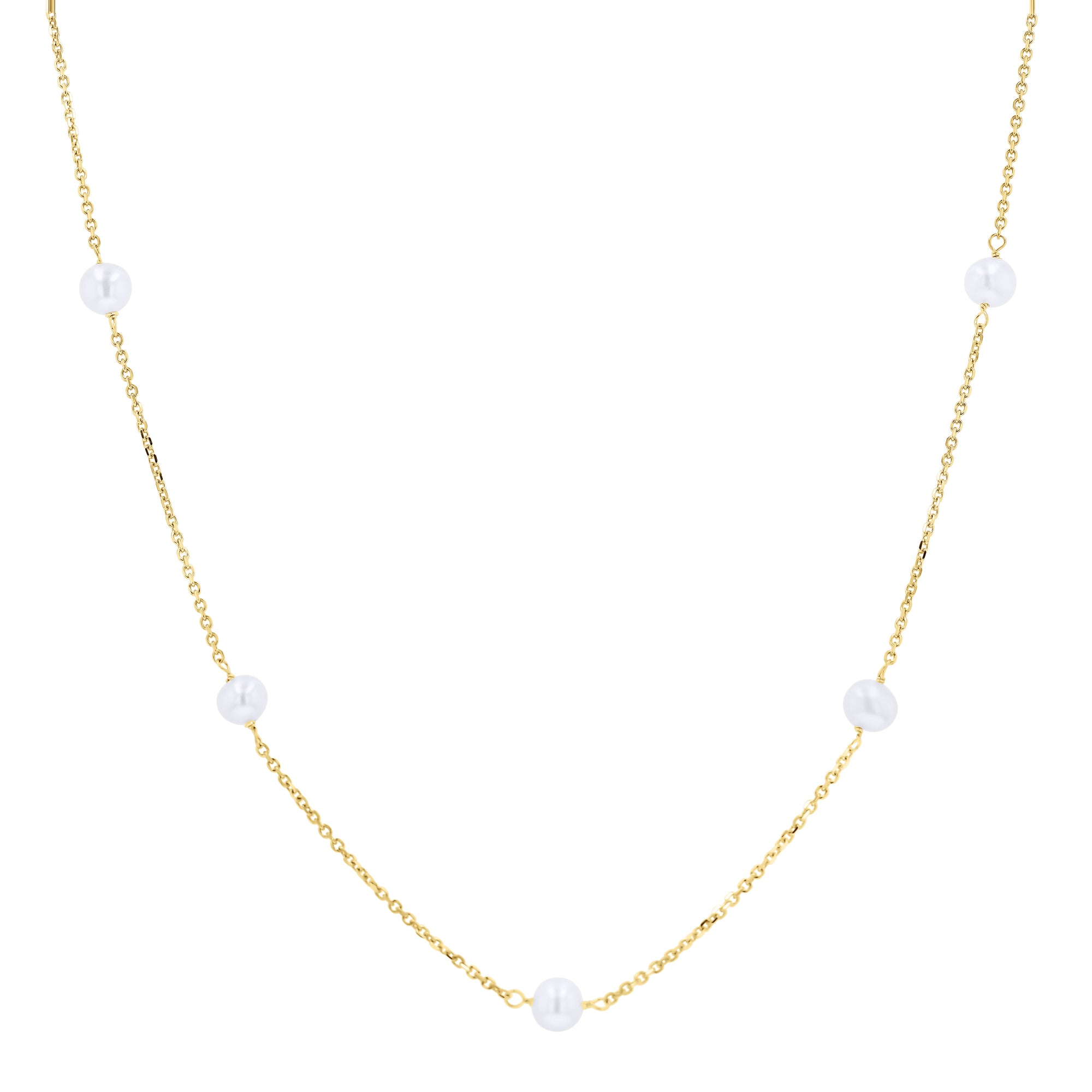 Pearl Station Necklace - Skeie's Jewelers