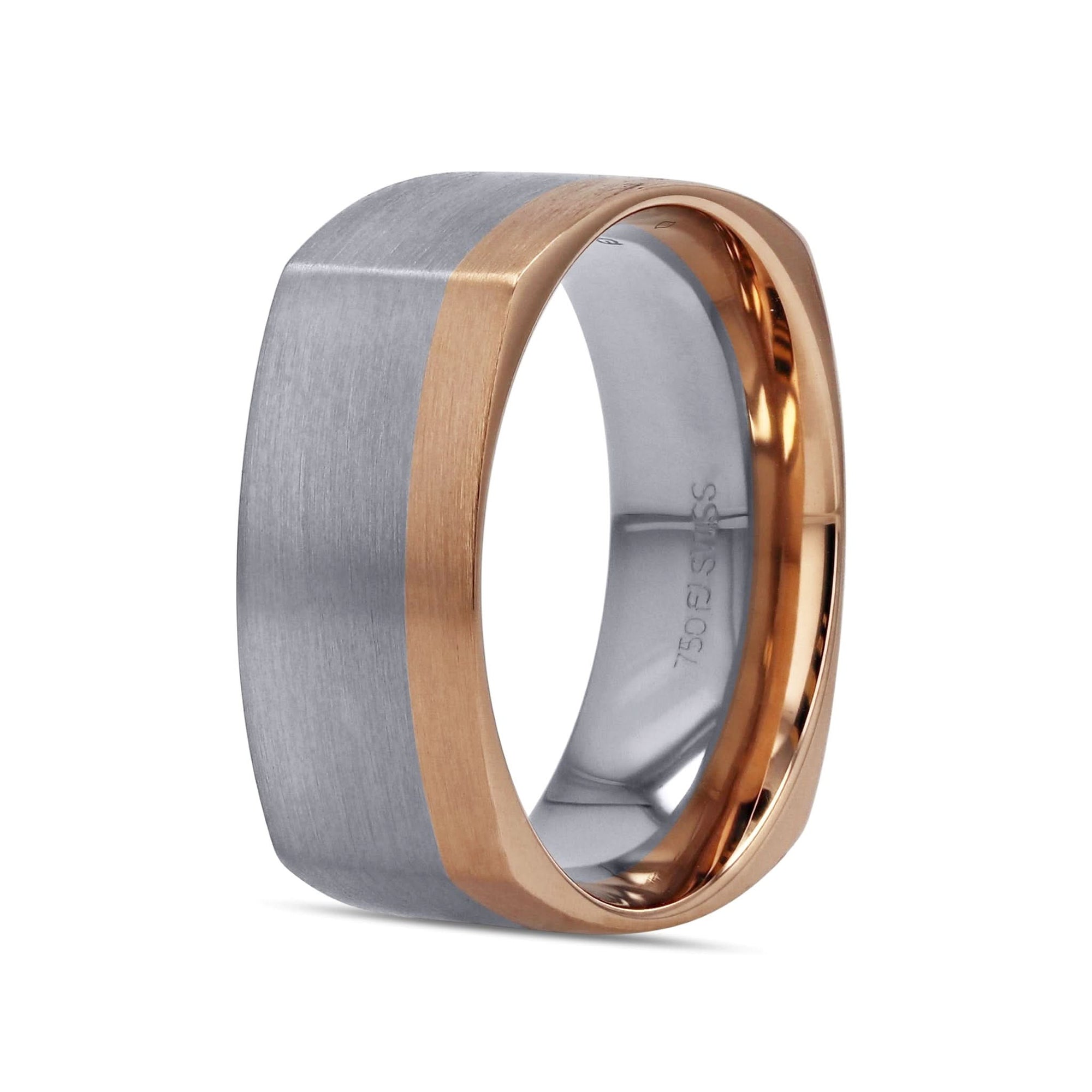 Furrer Jacot Two Tone 18k Gold Band - Skeie's Jewelers